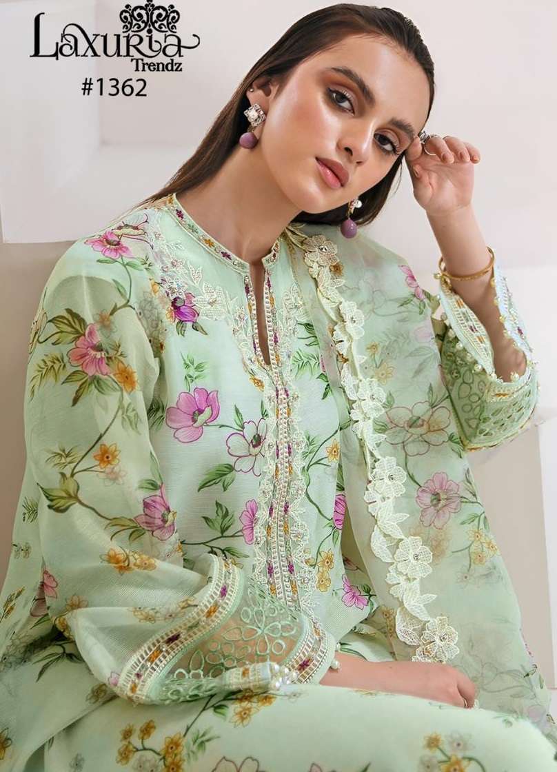 New Designer Printed Design No 1362 by Laxuria Trends